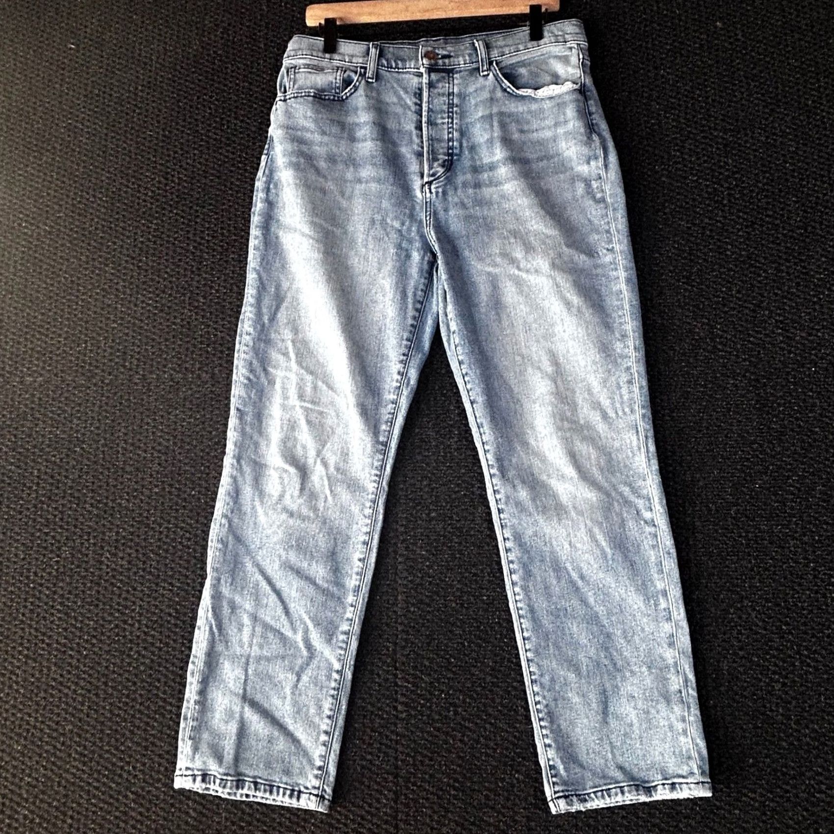 Vintage Joe's Jeans The OG Cara Women's Light Wash Straight Leg High Rise Jeans 32x28 Size 24" / US 00 / IT 34 - 2 Thumbnail