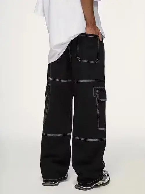 Multi Pocket Baggy Cargo Denim