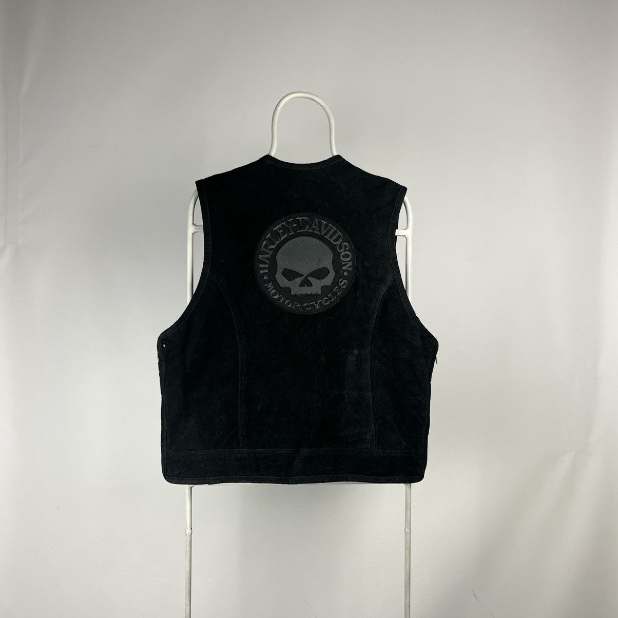 Harley Davidson Vintage Leather Vest biker clasp size XXLarge Size US XXL / EU 58 / 5 - 2 Thumbnail