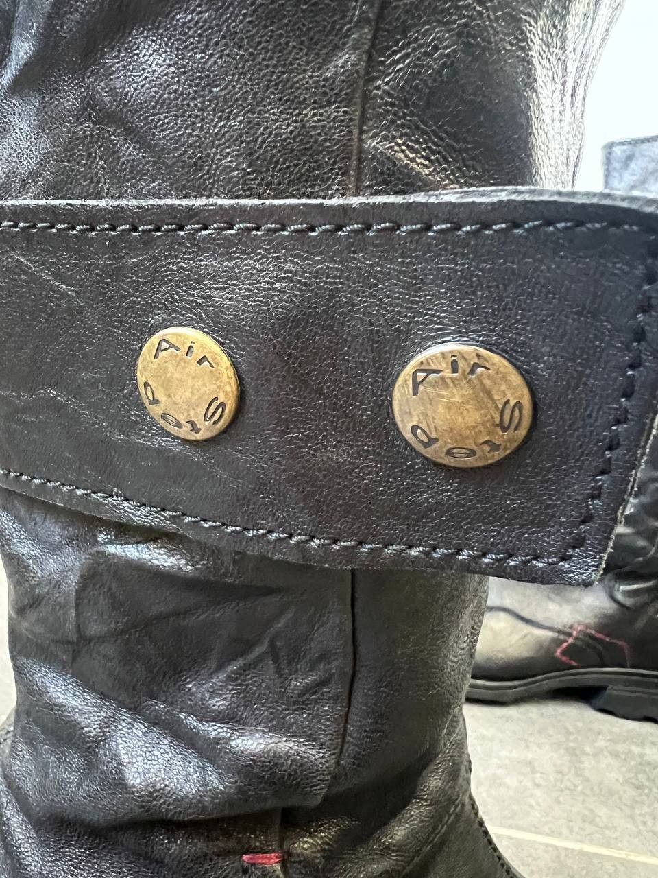 A.S.98 AS98 Scar Stitching Leather Boots Y2K Vintage Archive Opium Size US 9 / EU 42 - 5 Thumbnail