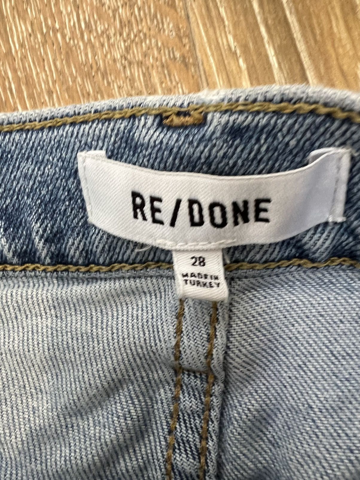 RE/DONE Re/done 90s High Tide Ankle Crop Jeans Size 27" / US 4 / IT 40 - 3 Thumbnail