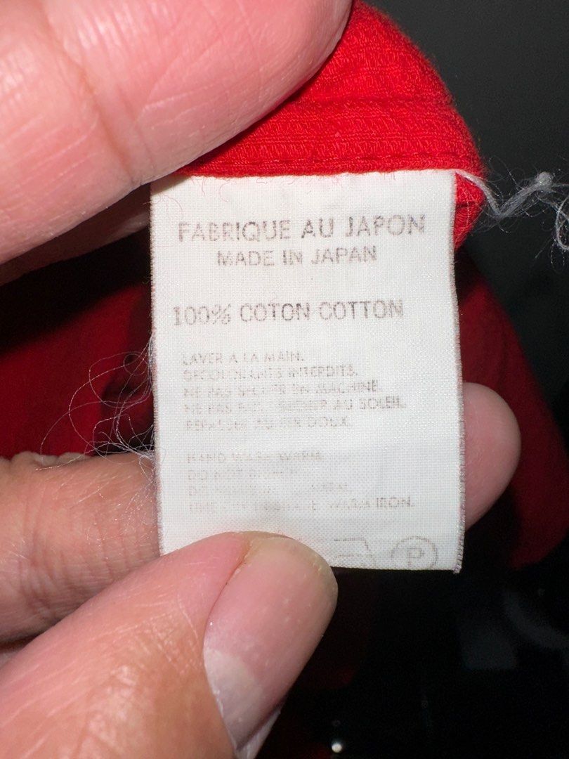 Yohji Yamamoto Y’s for Men Cotton Red Shirt with collar hooks MM B11 006 Size US XL / EU 56 / 4 - 4 Thumbnail