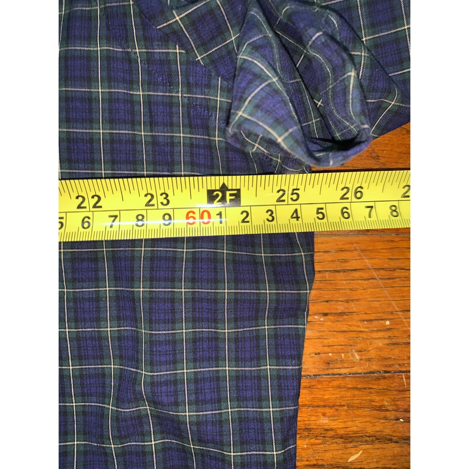 Ralph Lauren Ralph Lauren Custom Fit Shirt XL Navy Green Check 17.5 Size US XL / EU 56 / 4 - 7 Thumbnail