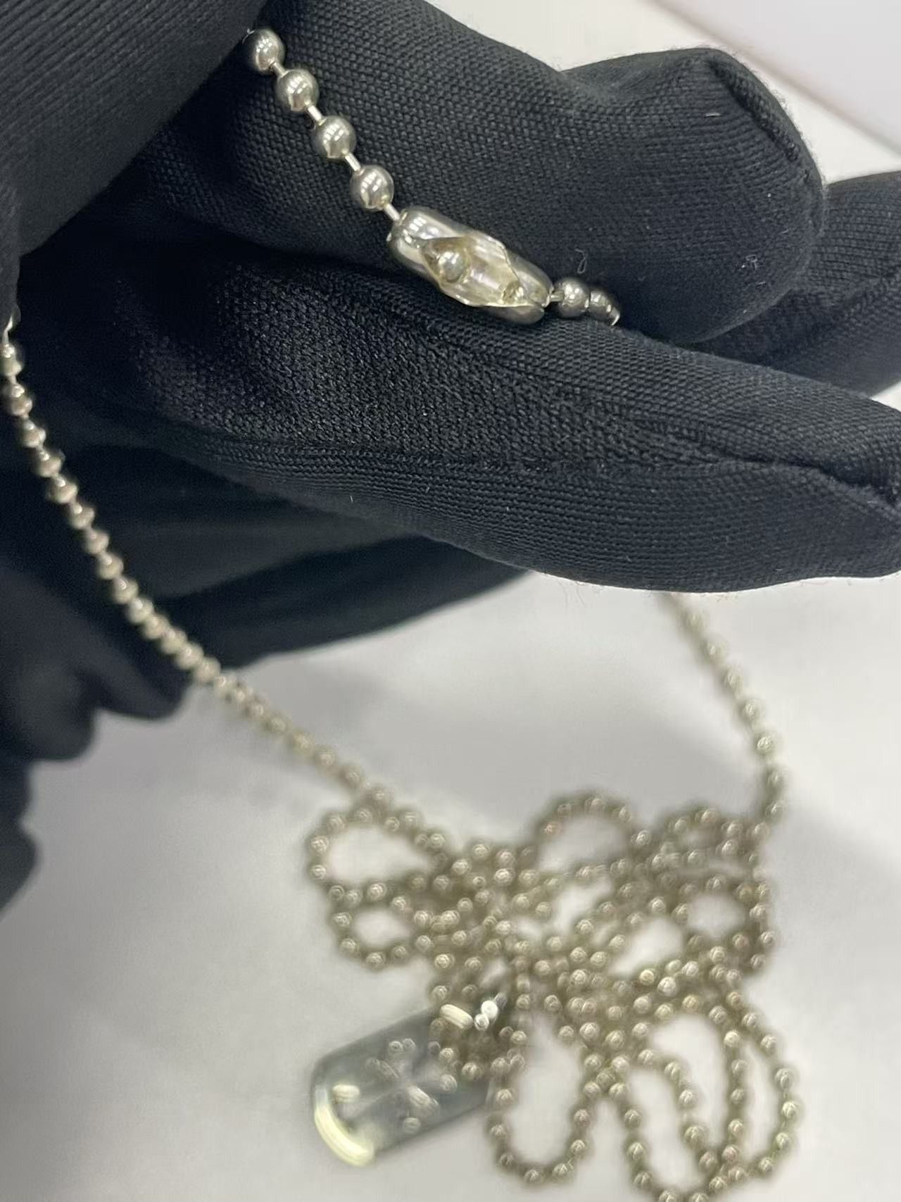 Chrome Hearts Chrome Hearts Silver Cross Dog Tag Necklace 75cm Size ONE SIZE - 13 Thumbnail