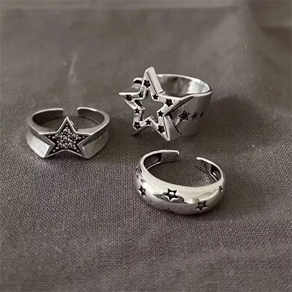 Jewelry × Vintage Combo 3pcs Ring Size ONE SIZE - 1 Thumbnail