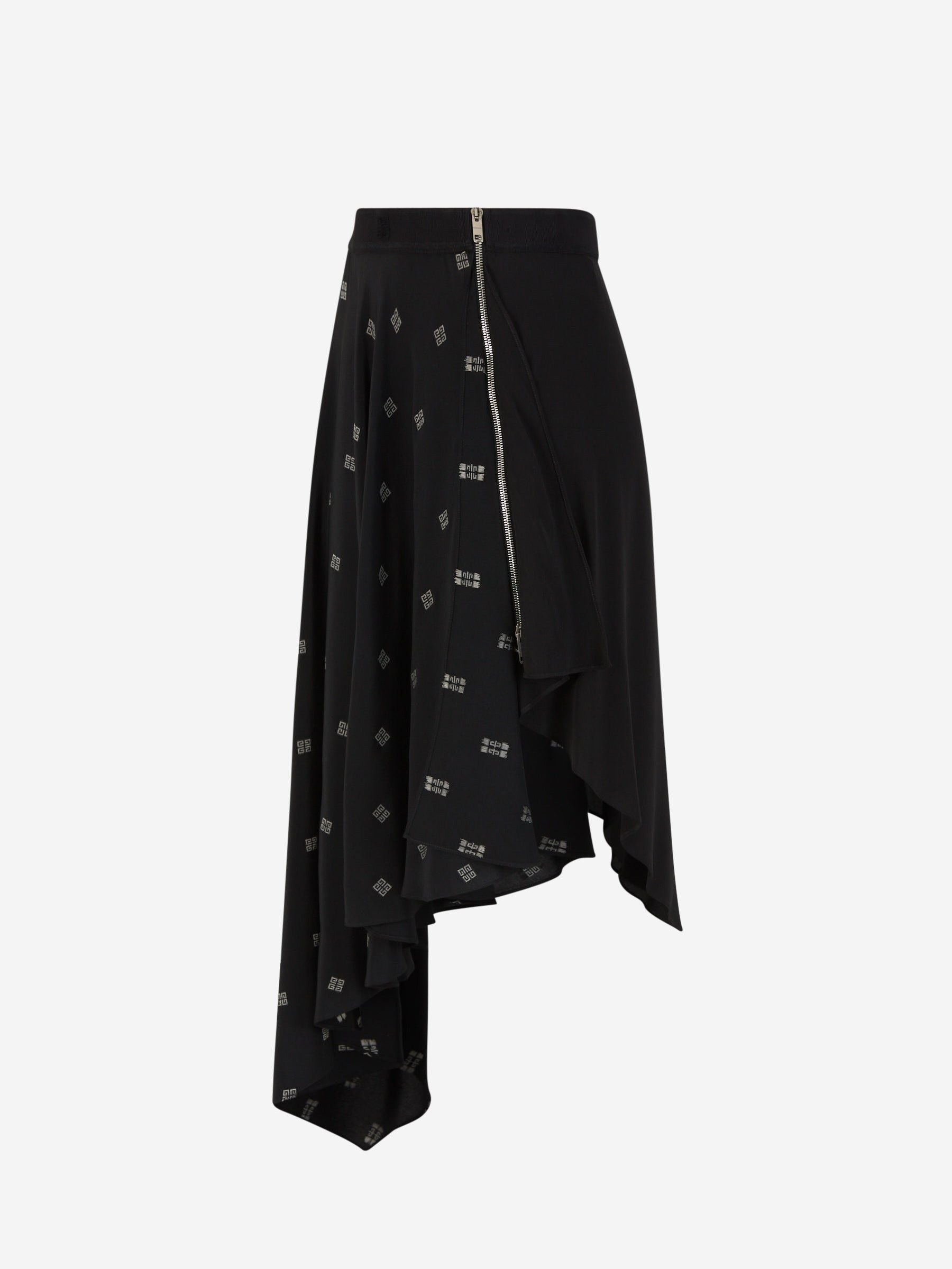 Givenchy o1w1db10325 Asymetric Skirt in Black Size 28" / US 6 / IT 42 - 3 Thumbnail