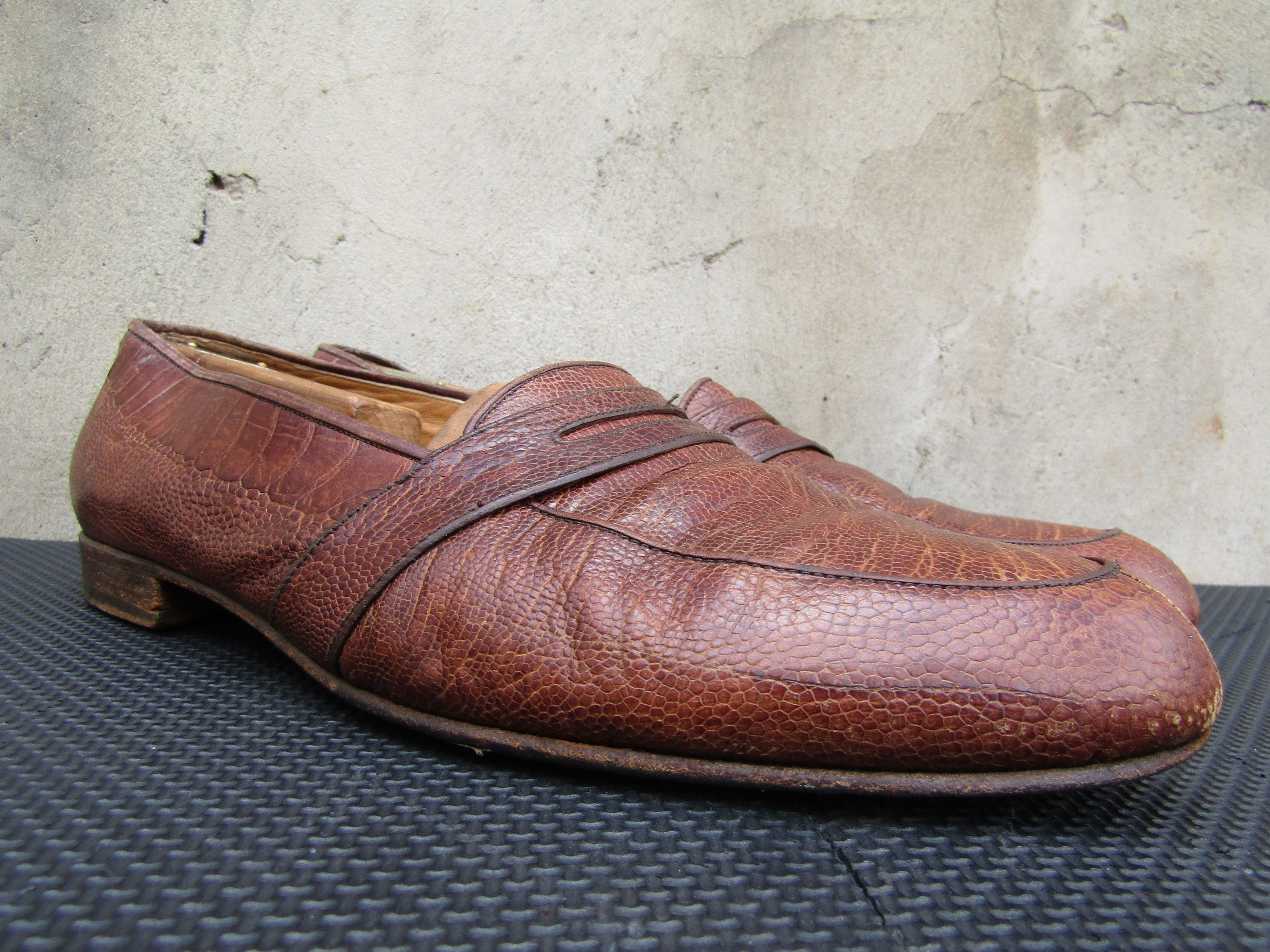 Gucci Rare Vintage Gucci Exotic Skin Loafers Snakeskin Penny E Size US 12.5 / EU 45-46 - 3 Thumbnail