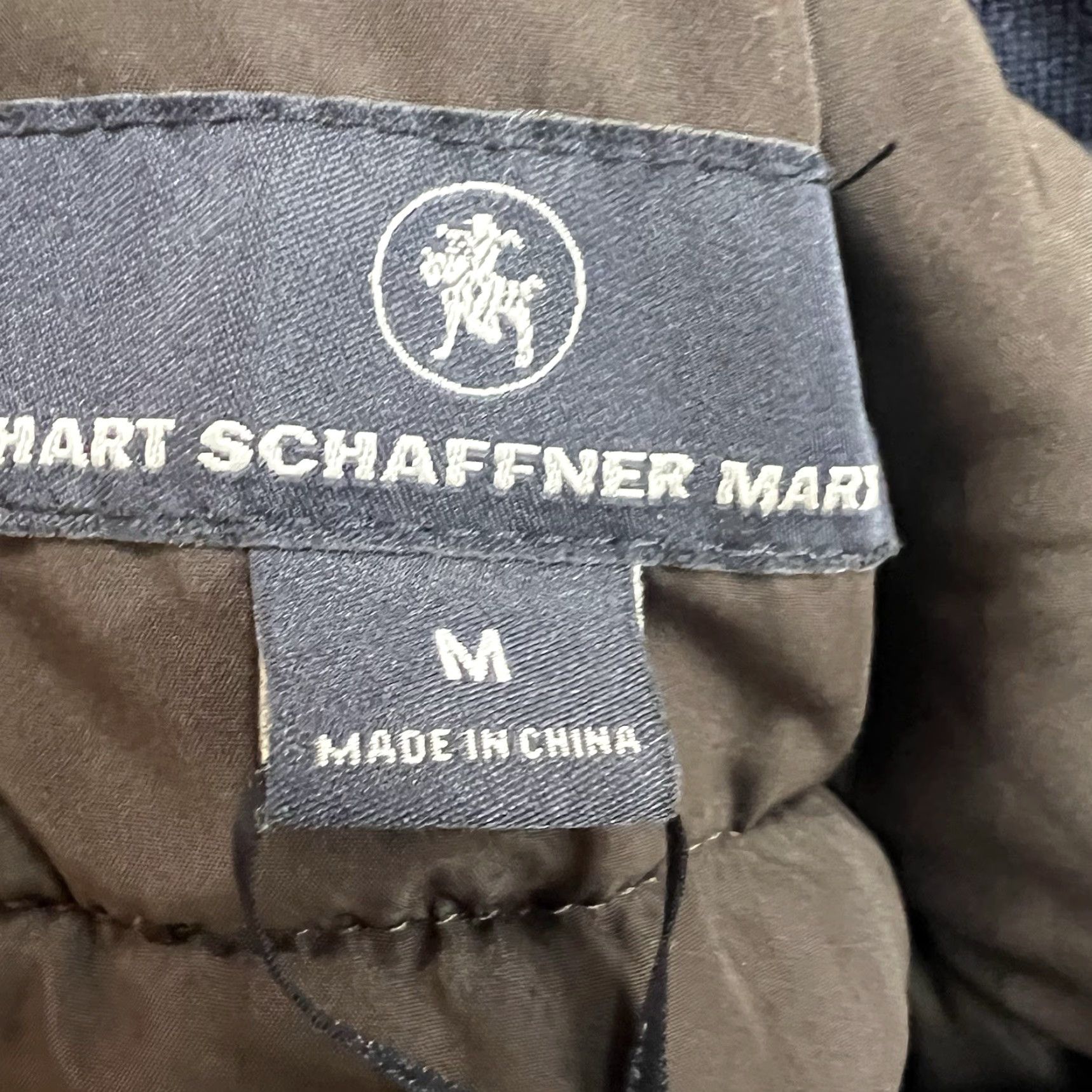 Hart Schaffner Marx Hart Schaffer Marx Merino Wool Puffer Vest Men’s Size M Blue Size US M / EU 48-50 / 2 - 6 Thumbnail