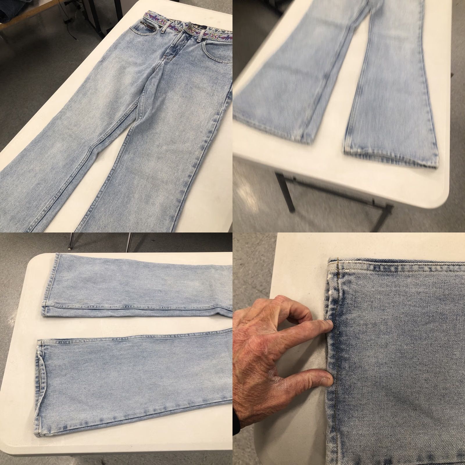 Vintage VINTAGE LEI Jeans Bootcut Juniors 7 28x31 Blue Denim Southwestern Belt Look 5-Pocket Regular Rise High Rise Women Mens Girls Size 28" / US 6 / IT 42 - 9 Thumbnail