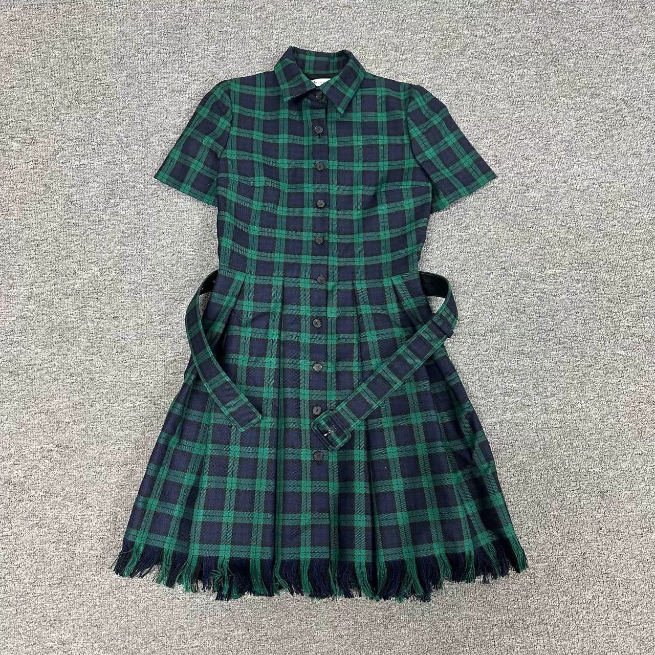 Dior Dior Wool Plaid Collared Dress Size XS / US 0-2 / IT 36-38 - 1 Thumbnail