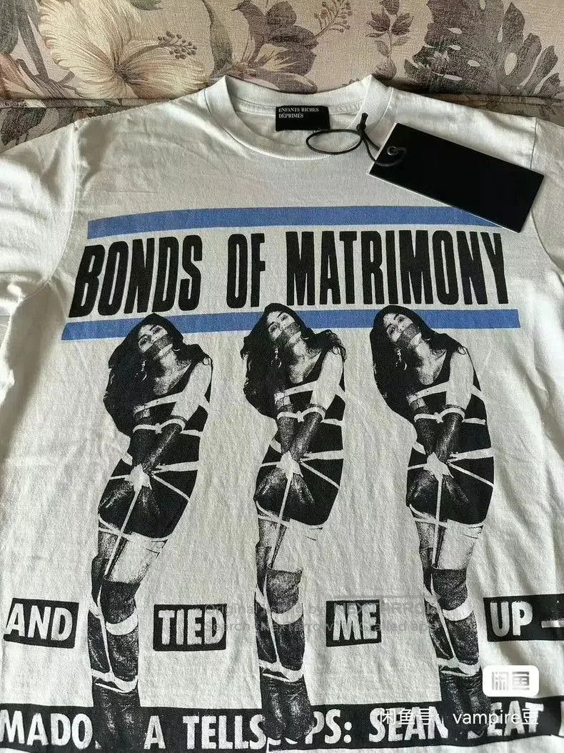 Enfants Riches Deprimes white madonna graphic short sleeve t-shirt. Size US M / EU 48-50 / 2 - 3 Thumbnail