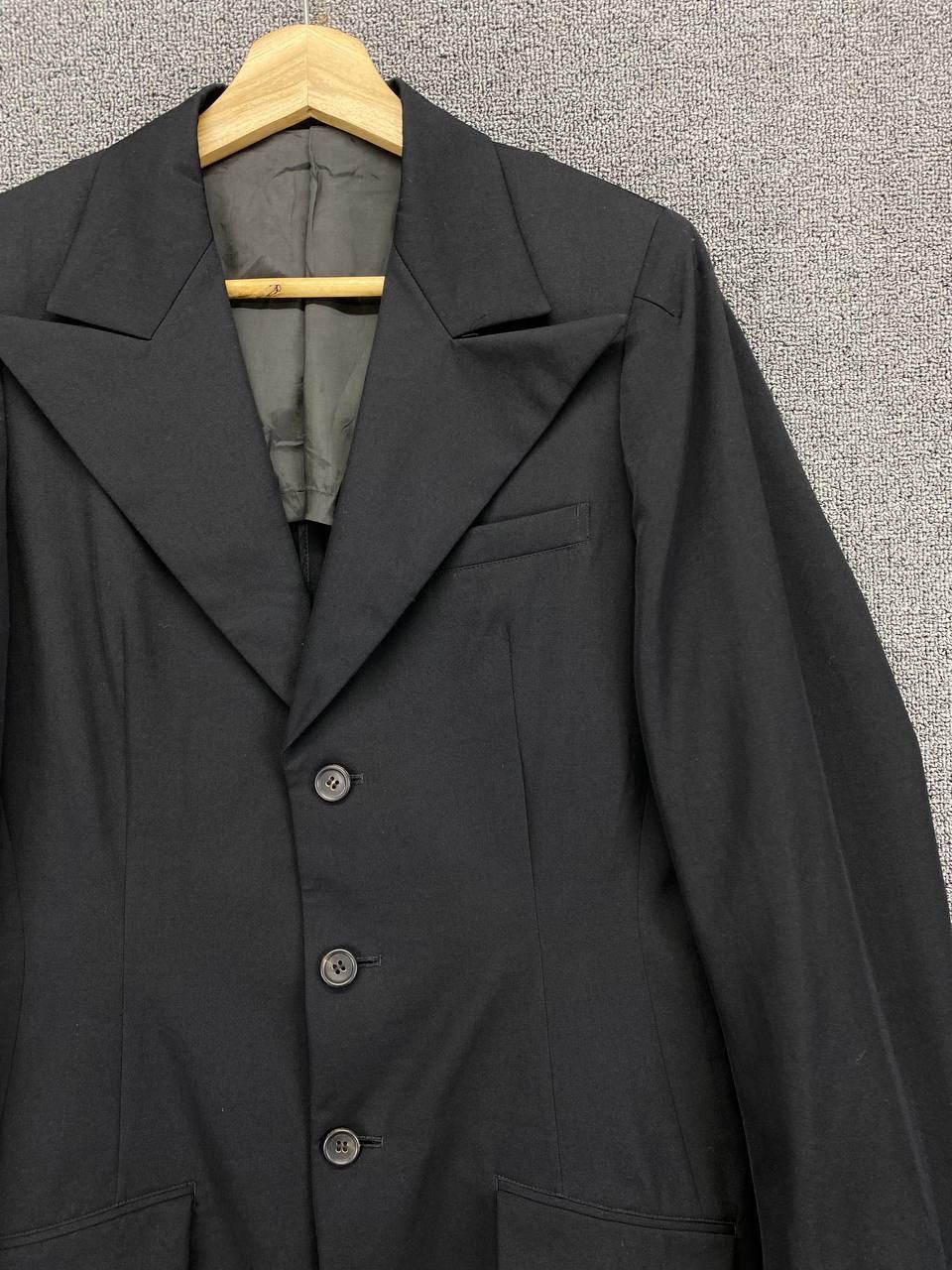 Yohji Yamamoto Vintage Yohji Yamamoto Wool Coats Long Jacket Size US S / EU 44-46 / 1 - 8 Thumbnail