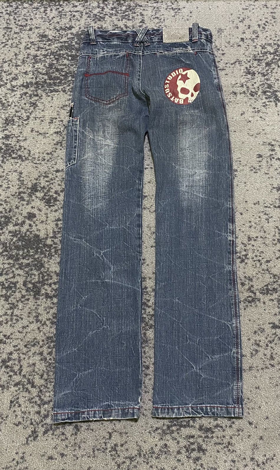 Hysteric Glamour × If Six Was Nine × Japanese Brand Y2k Ba-tsu studio studded ifsixwasnine bootcut jeans Size US 29 - 2 Thumbnail