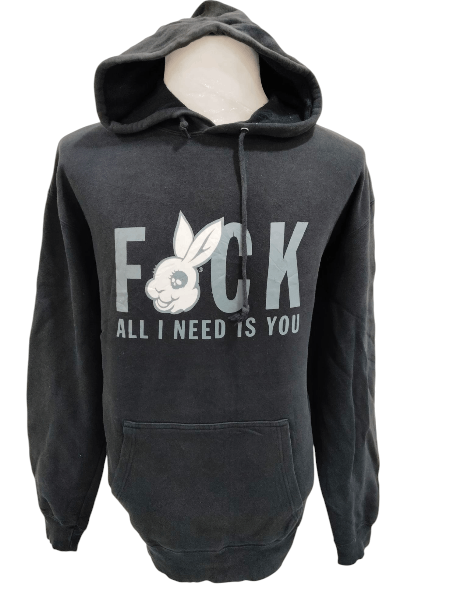 Fuck The Population Fuck All I Need is you Wording Motive Hoodie Sweatshirt Size US XL / EU 56 / 4 - 1 Thumbnail