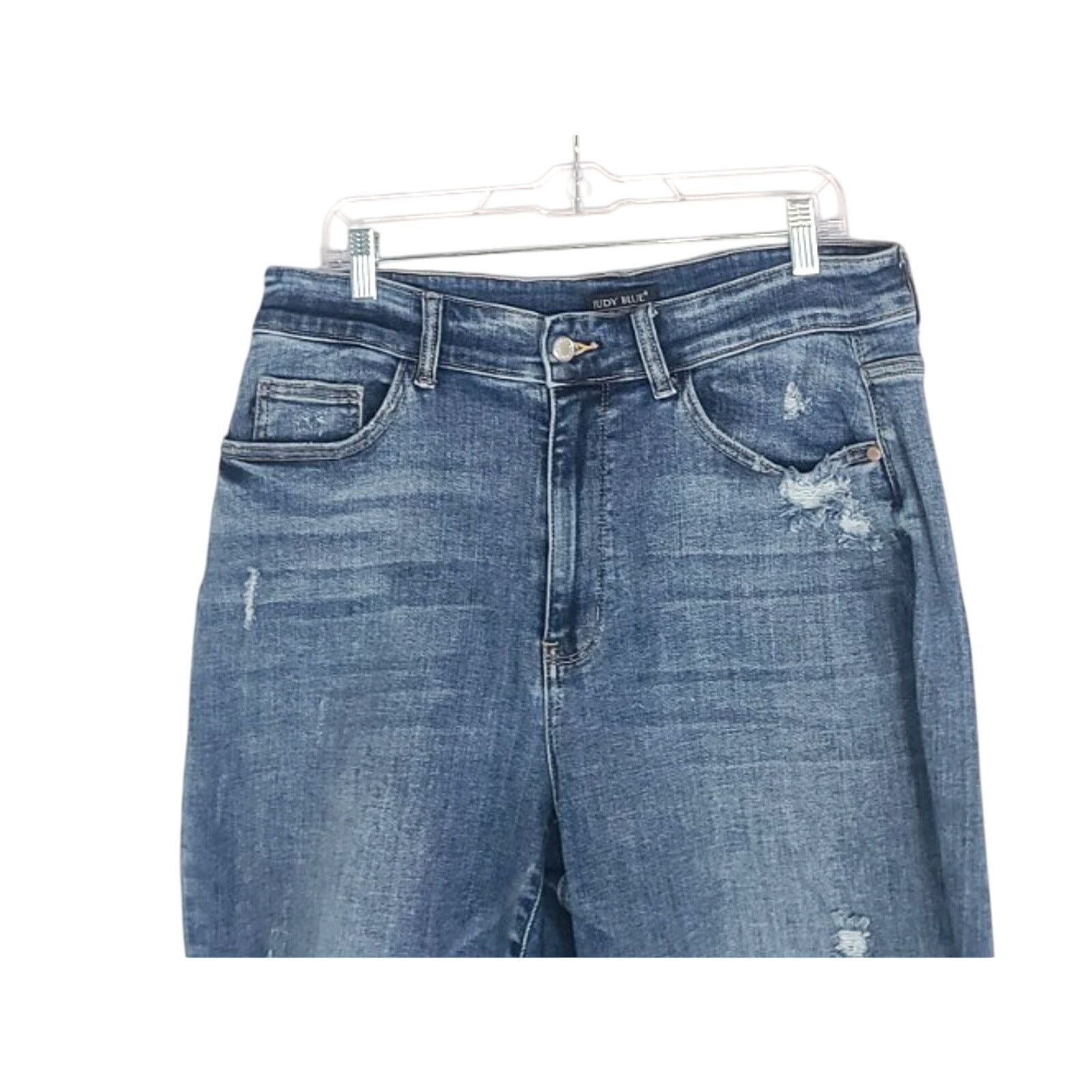 Judy Blue Judy Blue Alisha Hi-Rise Destroyed Straight Leg Jeans 16W Size 38" / US 16 / IT 52 - 3 Thumbnail