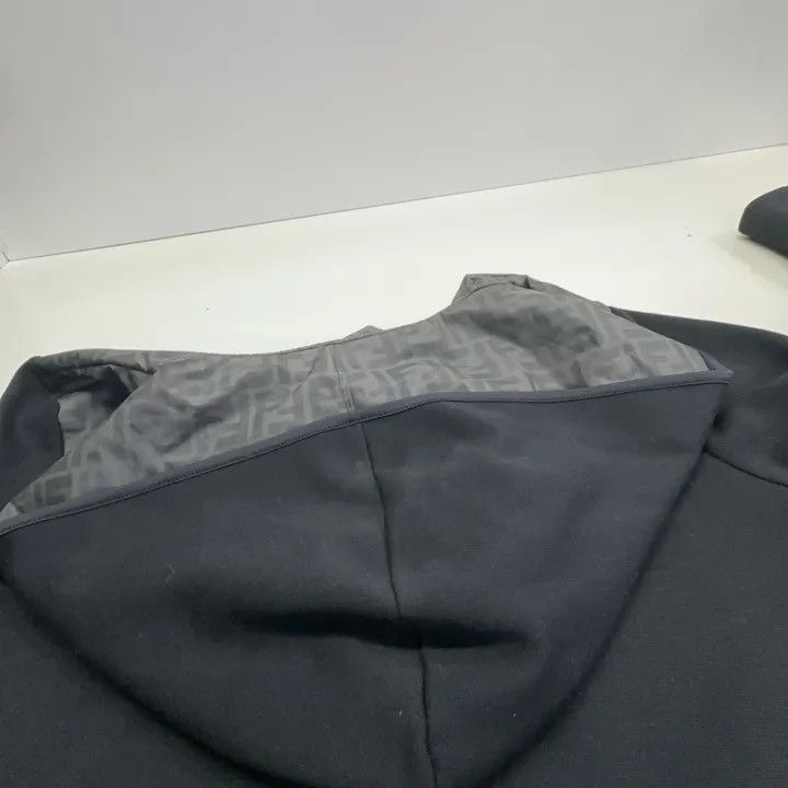 Fendi Fendi Black Zip Hooded Jacket for Men -2507 Size US XXL / EU 58 / 5 - 3 Thumbnail