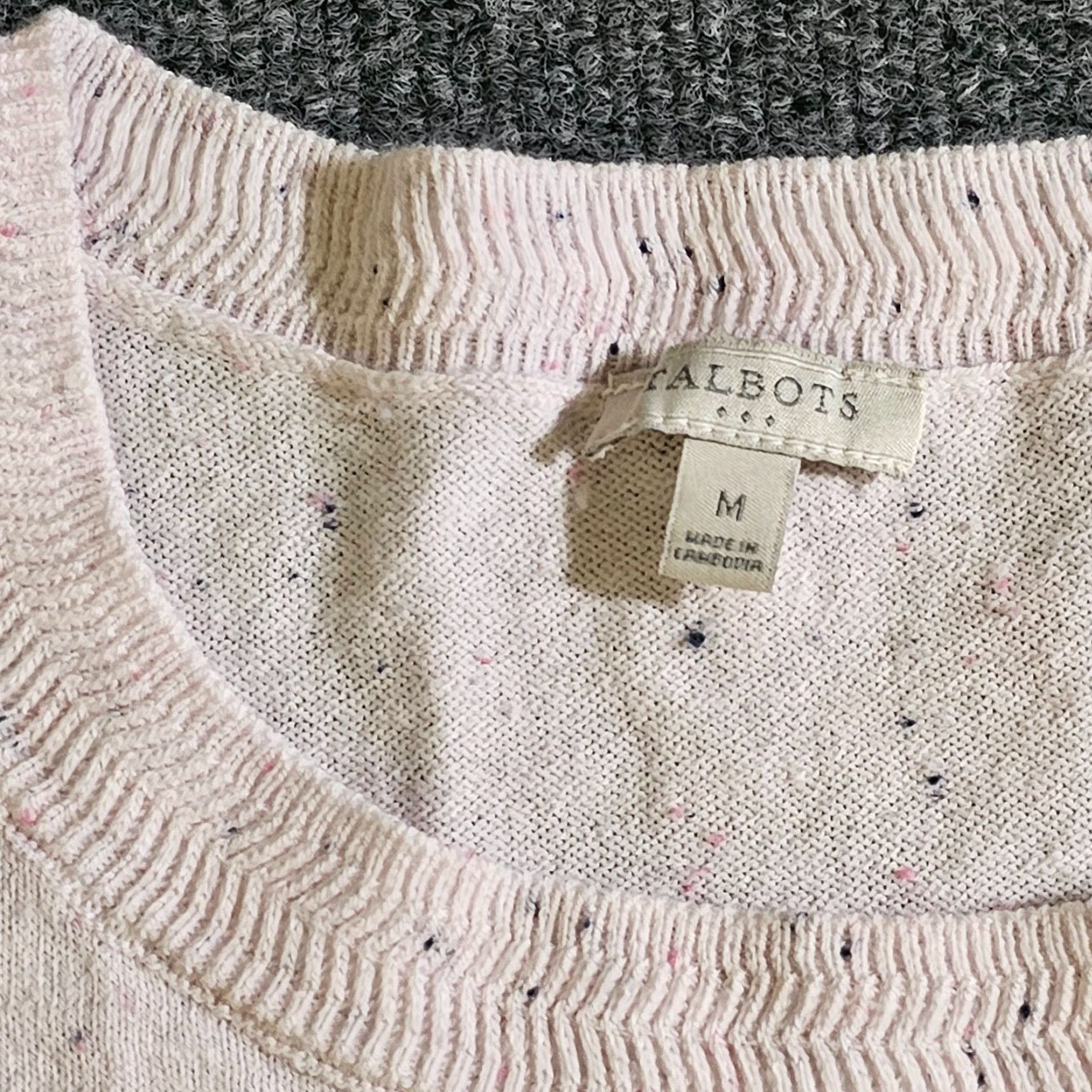 Talbots Talbots Sweater Womens Medium Pink Long Sleeve Round Neck Classic Casual Career Shirt Size M / US 6-8 / IT 42-44 - 3 Thumbnail