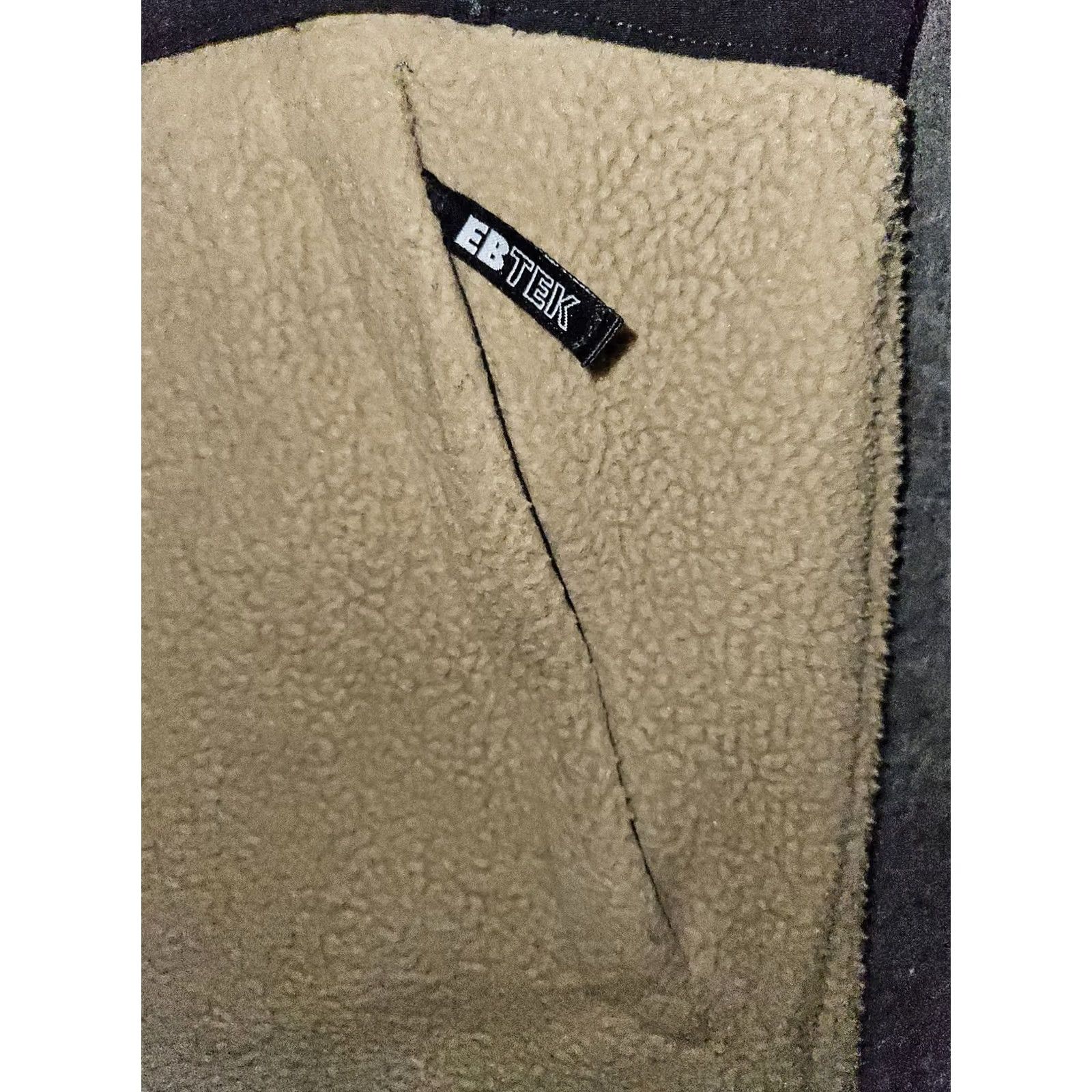 Eddie Bauer Eddie Bauer Ebtek Fleece Vest Mens Large Black Tan Full Zip Outdoor Sleeveless Vest Size US L / EU 52-54 / 3 - 5 Thumbnail