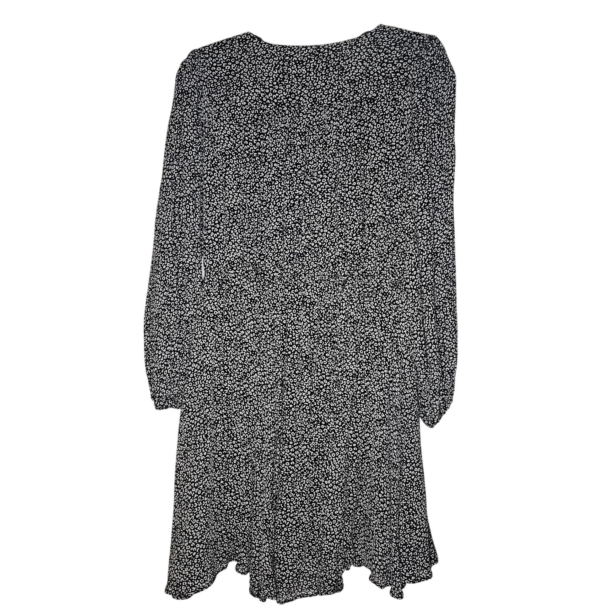 Anthropologie Maeve By Anthropologie Carolyn Black White Floral Long Sleev Size M / US 6-8 / IT 42-44 - 8 Thumbnail