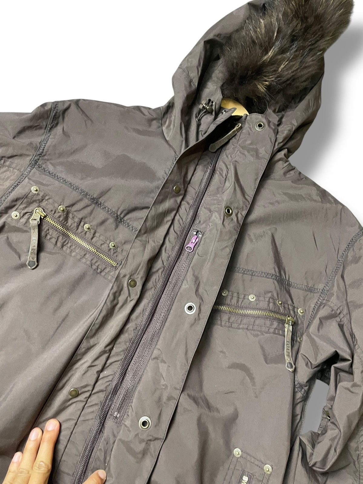 Japanese Brand × Vintage A-Seven x Air To Ground Mink Fur Hooded Jacket (113) Size US XL / EU 56 / 4 - 7 Thumbnail