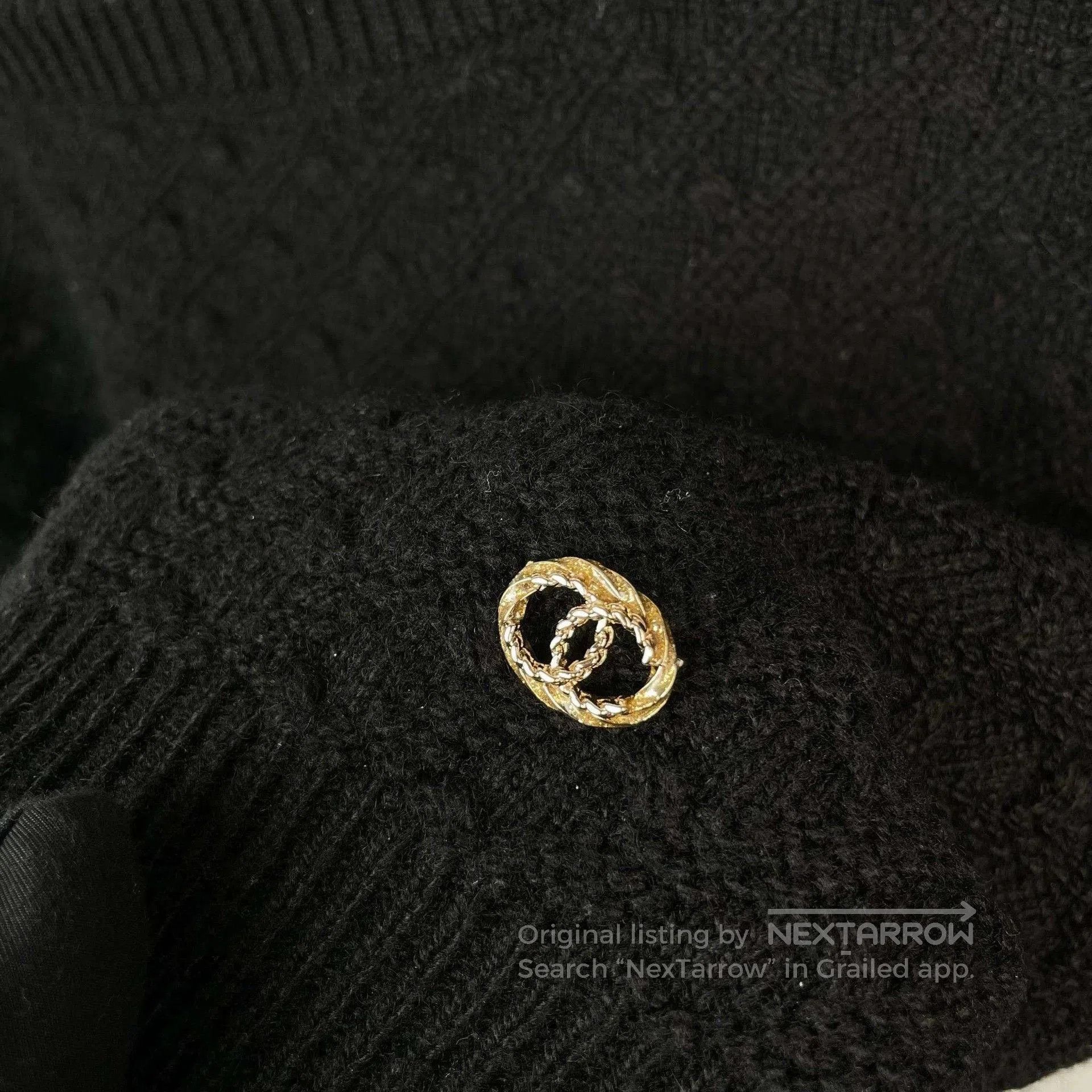 Chanel Chanel 23B Black Chain Knitted Top. Size XS / US 0-2 / IT 36-38 - 4 Thumbnail