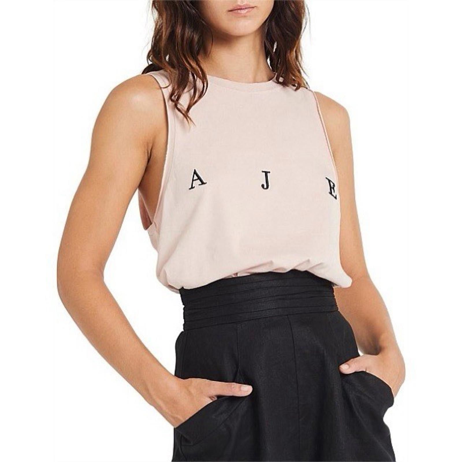 Other Aje Muscle Tank Sleeveless Logo Casual Cotton - Size XS Size XS / US 0-2 / IT 36-38 - 8 Thumbnail