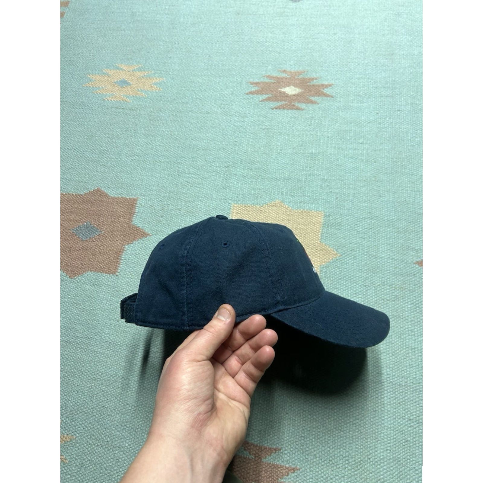 Vintage VINTAGE strapback hat cap Florida beach palm tree embroidered adjustable blue Mens Adjustable Blue Beach Cap Strapback Hat Size ONE SIZE - 8 Thumbnail