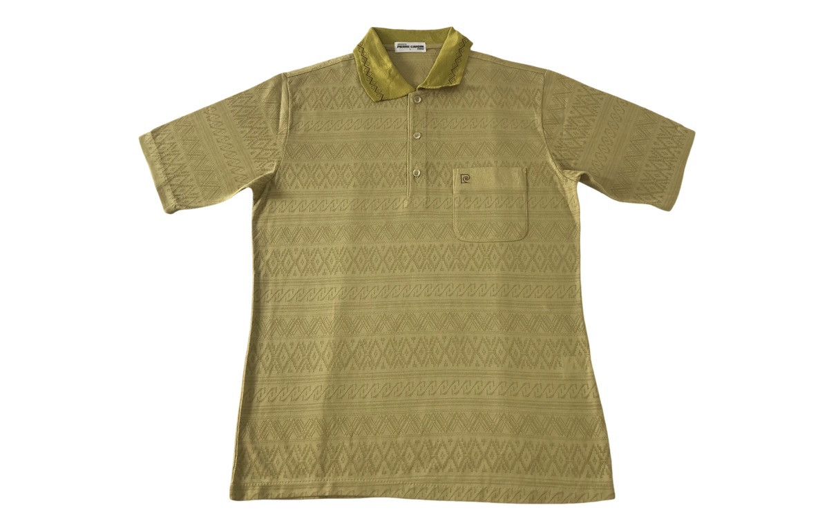 Pierre Cardin 90s Pierre Cardin Paris Tricot Single Pocket Polo Tee Size US M / EU 48-50 / 2 - 1 Thumbnail