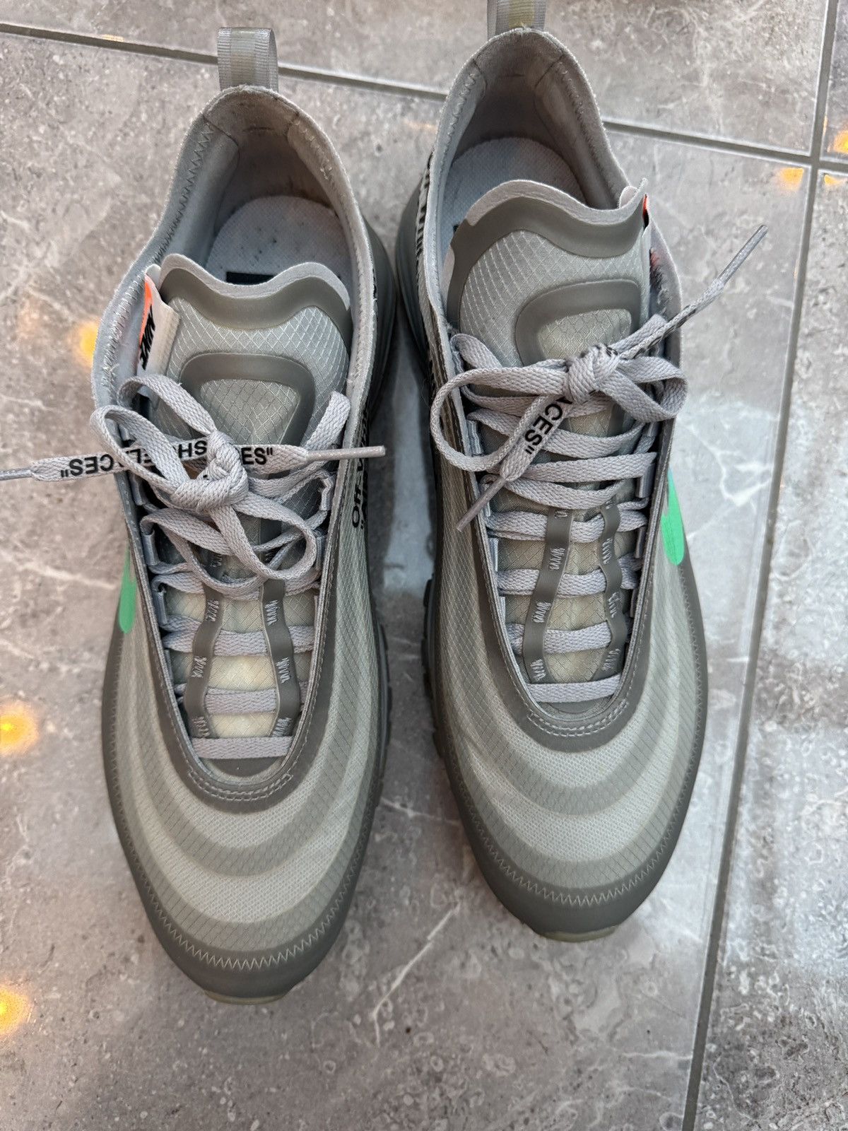 Nike × Off-White Nike Off-White Air Max 97 ‘Menta’ - UK9/US10 Size US 10 / EU 43 - 6 Thumbnail