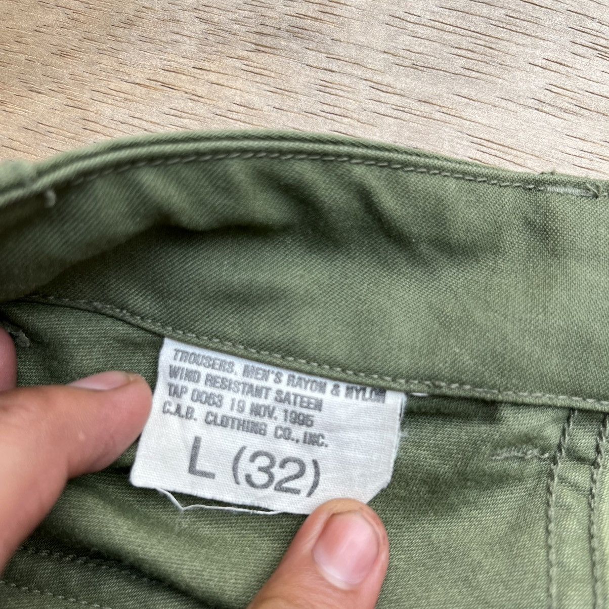 Alpha Industries VINTAGE 13th STARS BOTTON CAB CLOTHING OLIVE FAIGUE PANTS Size US 32 / EU 48 - 4 Thumbnail