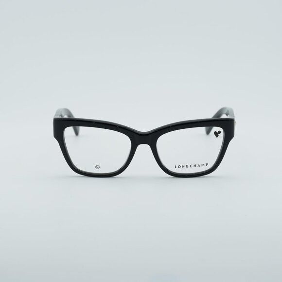 Longchamp Longchamp LO2743 001 Eyeglasses Black 52mm Cat Eye Frame Size ONE SIZE - 5 Thumbnail