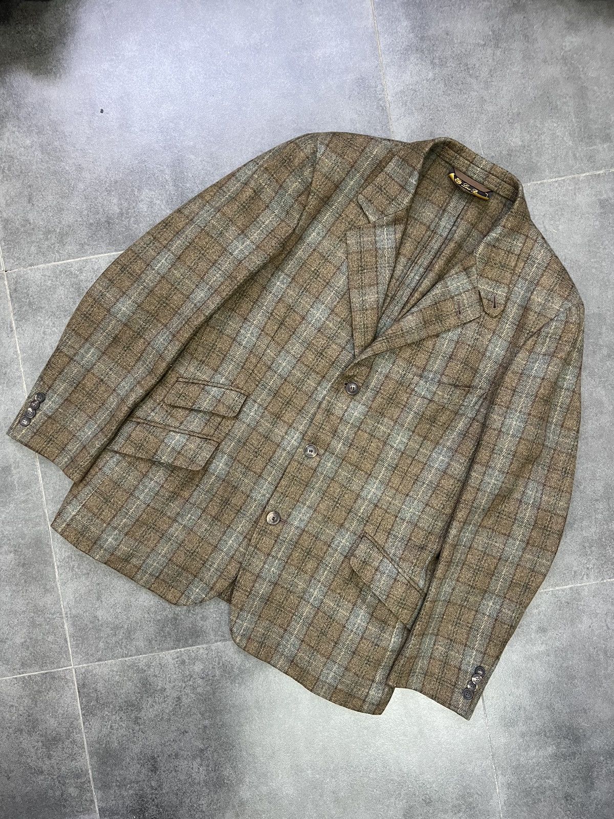 Loro Piana × Vintage RRP 3400$ Loro Piana Wool Cashmere Blazer Jacket Size 50R - 3 Thumbnail