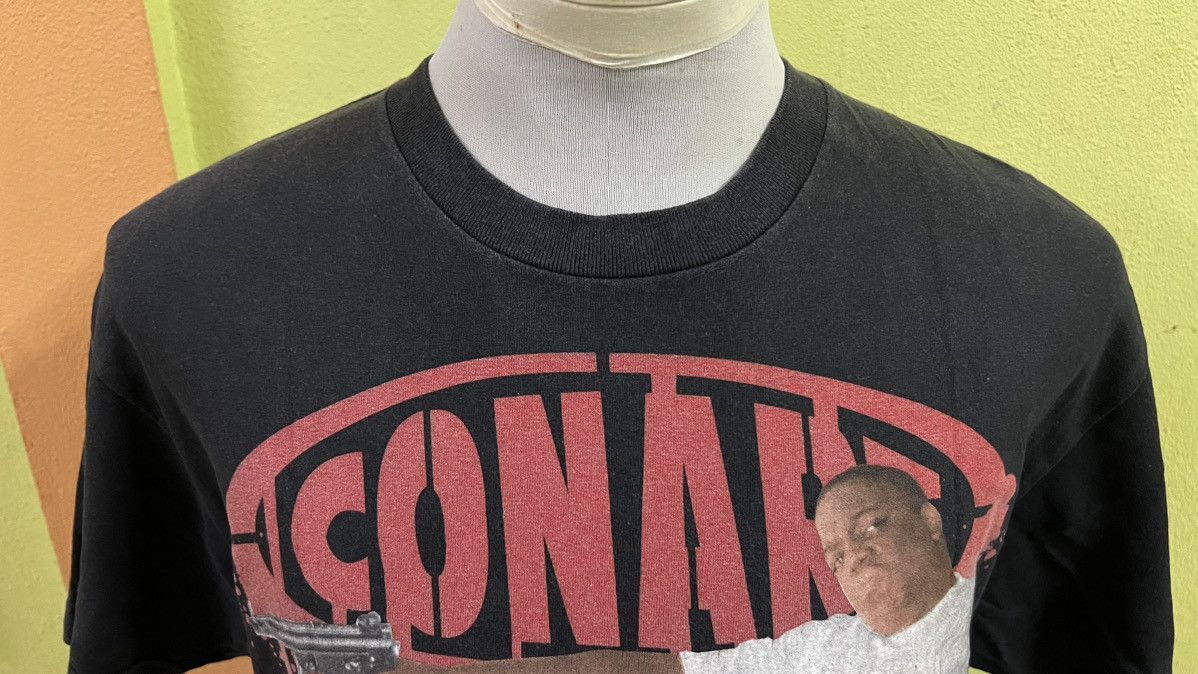 BIGI RARE VINTAGE 90s CONART X BIGGIE OVERPRINT GRAPHIC RAPP TEE Size US L / EU 52-54 / 3 - 4 Thumbnail