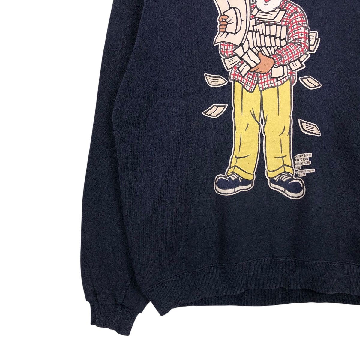 Hysteric Glamour 📌Vintage Captain Santa Sports Club Big Logo Sweatshirt Size US M / EU 48-50 / 2 - 5 Thumbnail