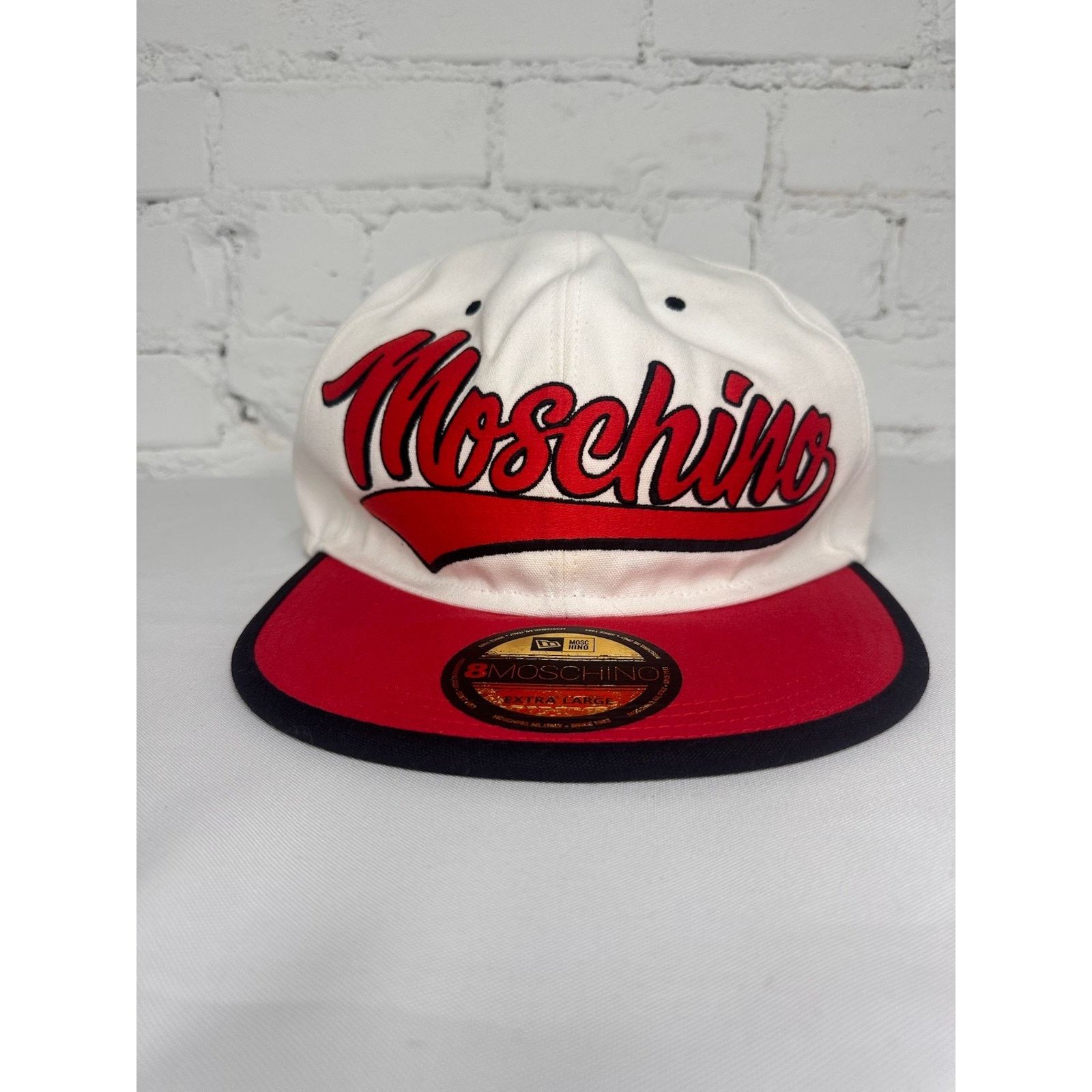 Moschino AW20 MOSCHINO Couture Jeremy Scott White Snapback Logo Hat Size ONE SIZE - 1 Thumbnail