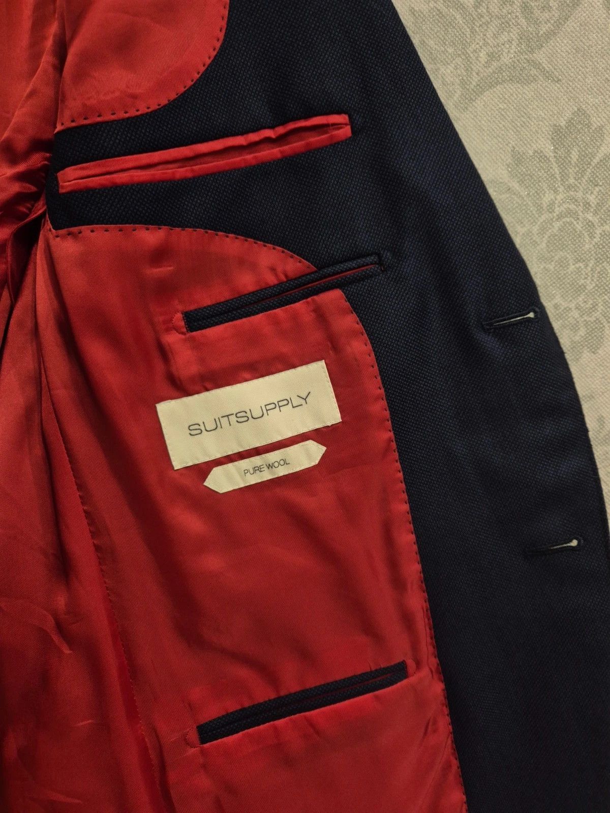 Suitsupply Suitsupply Navy Blazer Vitale Barberis Canonico Pure Wool Size 40R - 4 Thumbnail