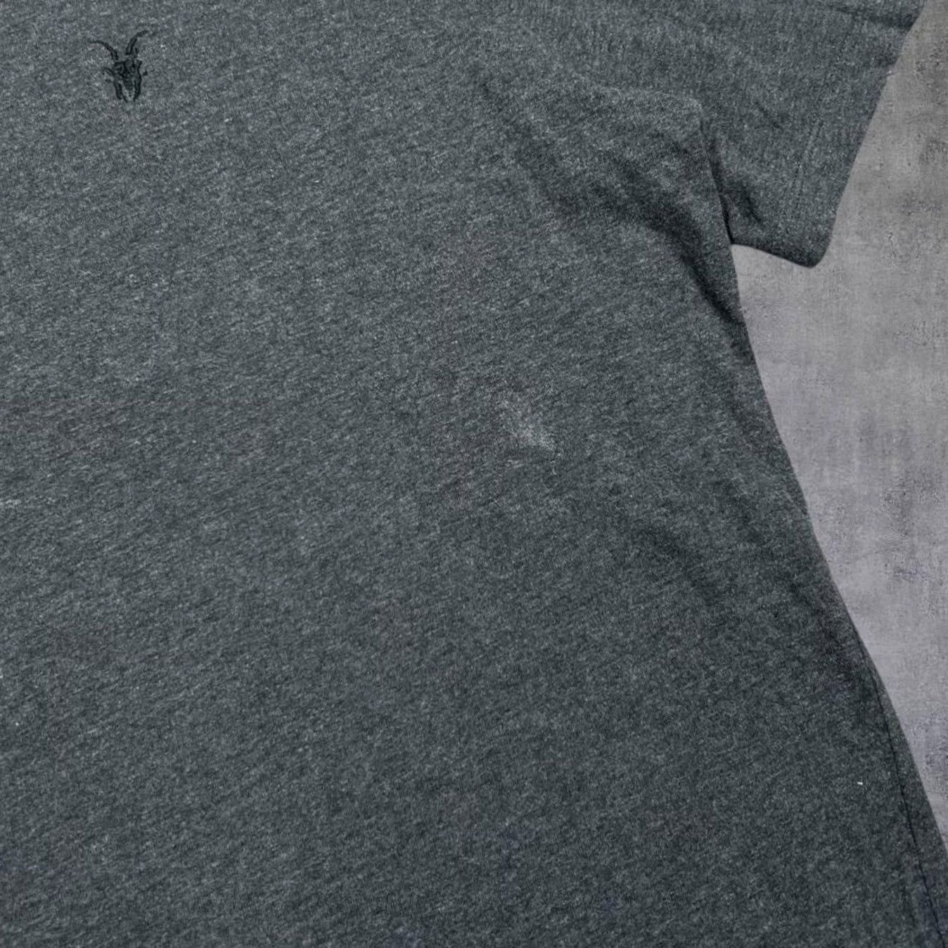 Allsaints Allsaints Grey Essential Embroidered Mini Logo Short Sleeve T-Shirt XXL Slim Fit Mens Size US XXL / EU 58 / 5 - 5 Thumbnail