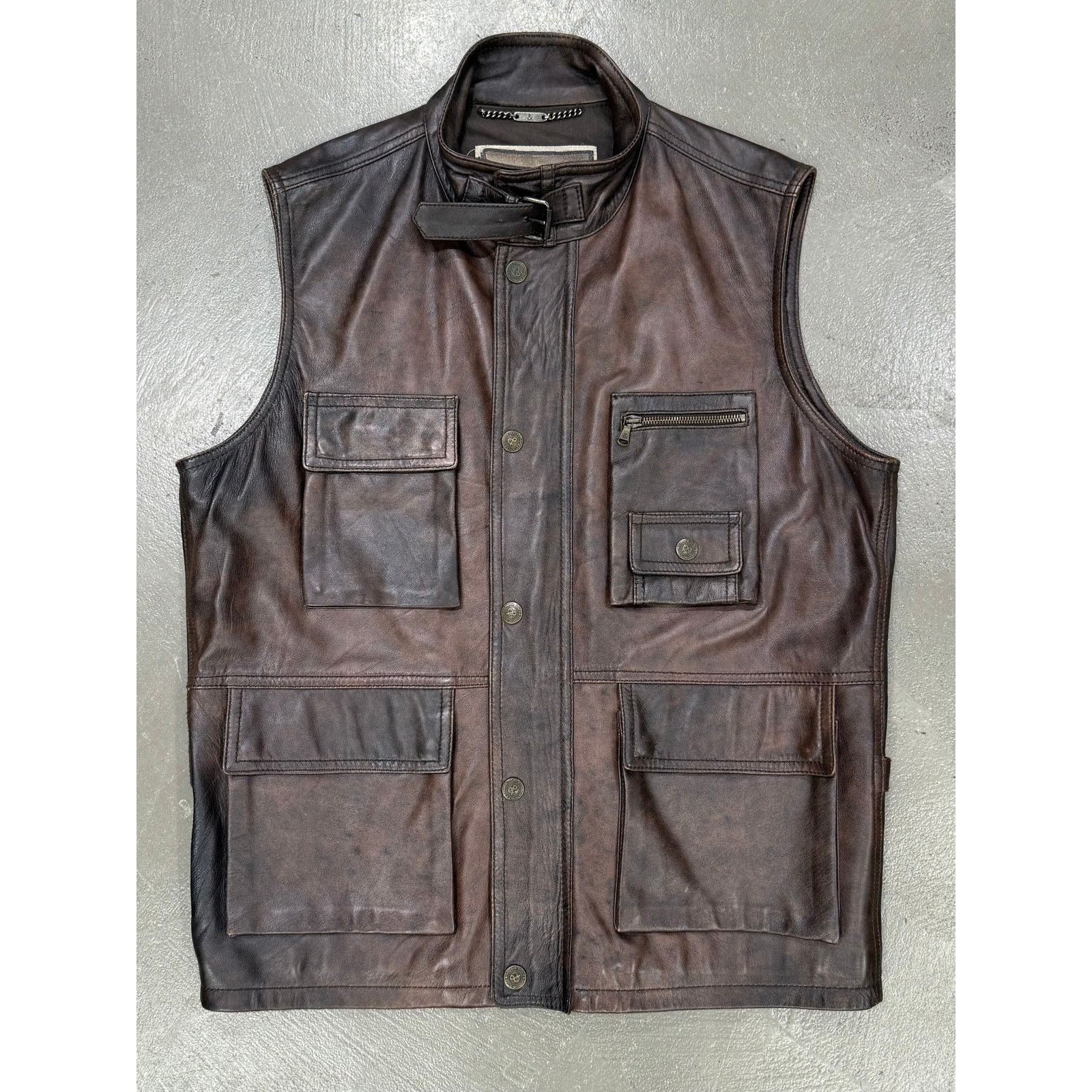 Dolce & Gabbana 2000s Dolce & Gabbana military cargo leather vest Size XL / US 12-14 / IT 48-50 - 1 Thumbnail