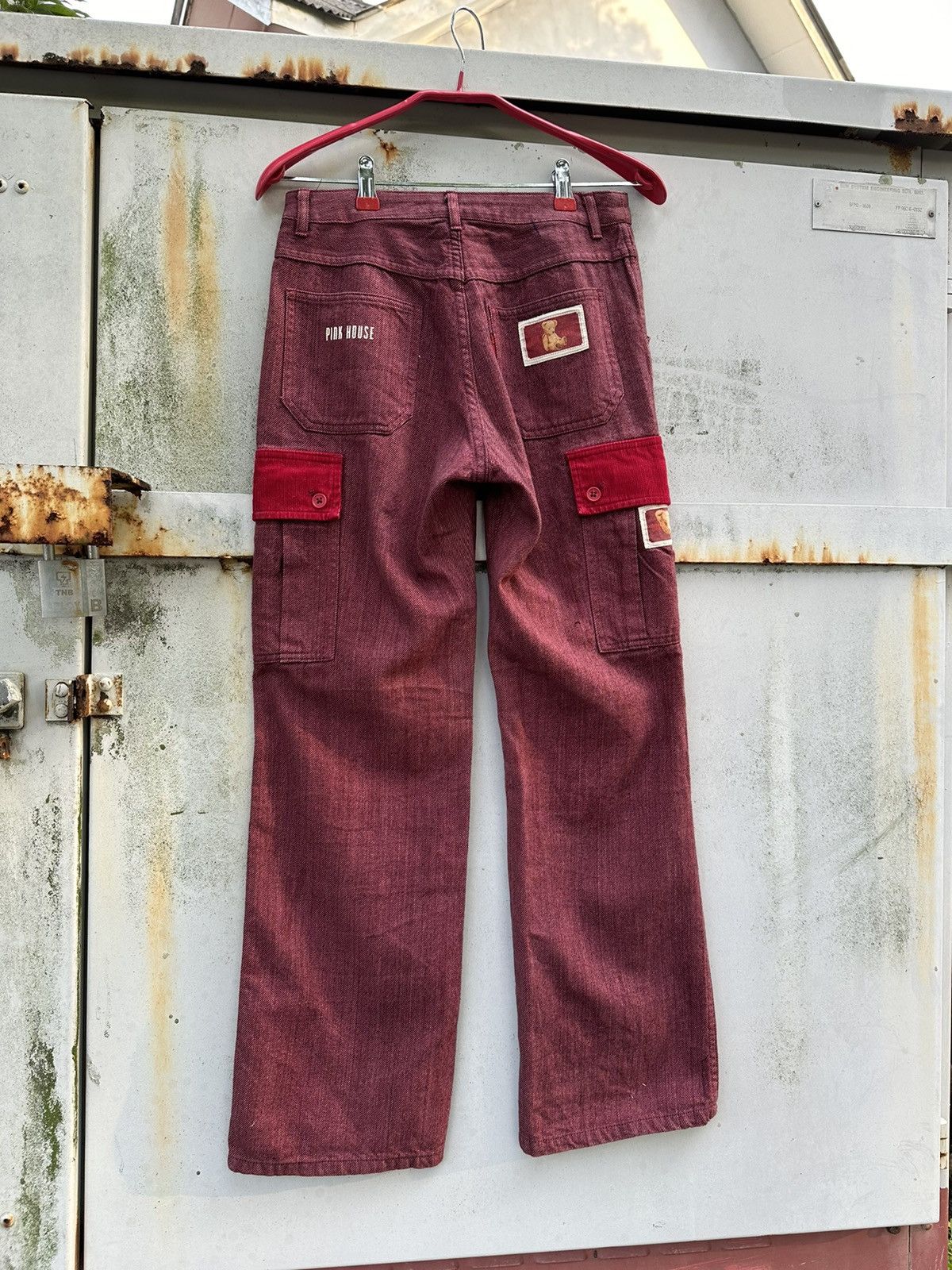 Pink House 👹Vintage Pink House PatchWork Jeans Size US 26 / EU 42 - 8 Thumbnail