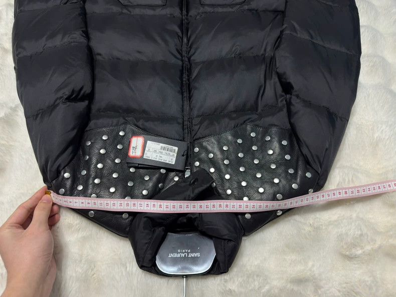 Saint Laurent Paris saint Laurent paris14 New Rivet Patchwork Leather Down Jac Size US S / EU 44-46 / 1 - 7 Thumbnail