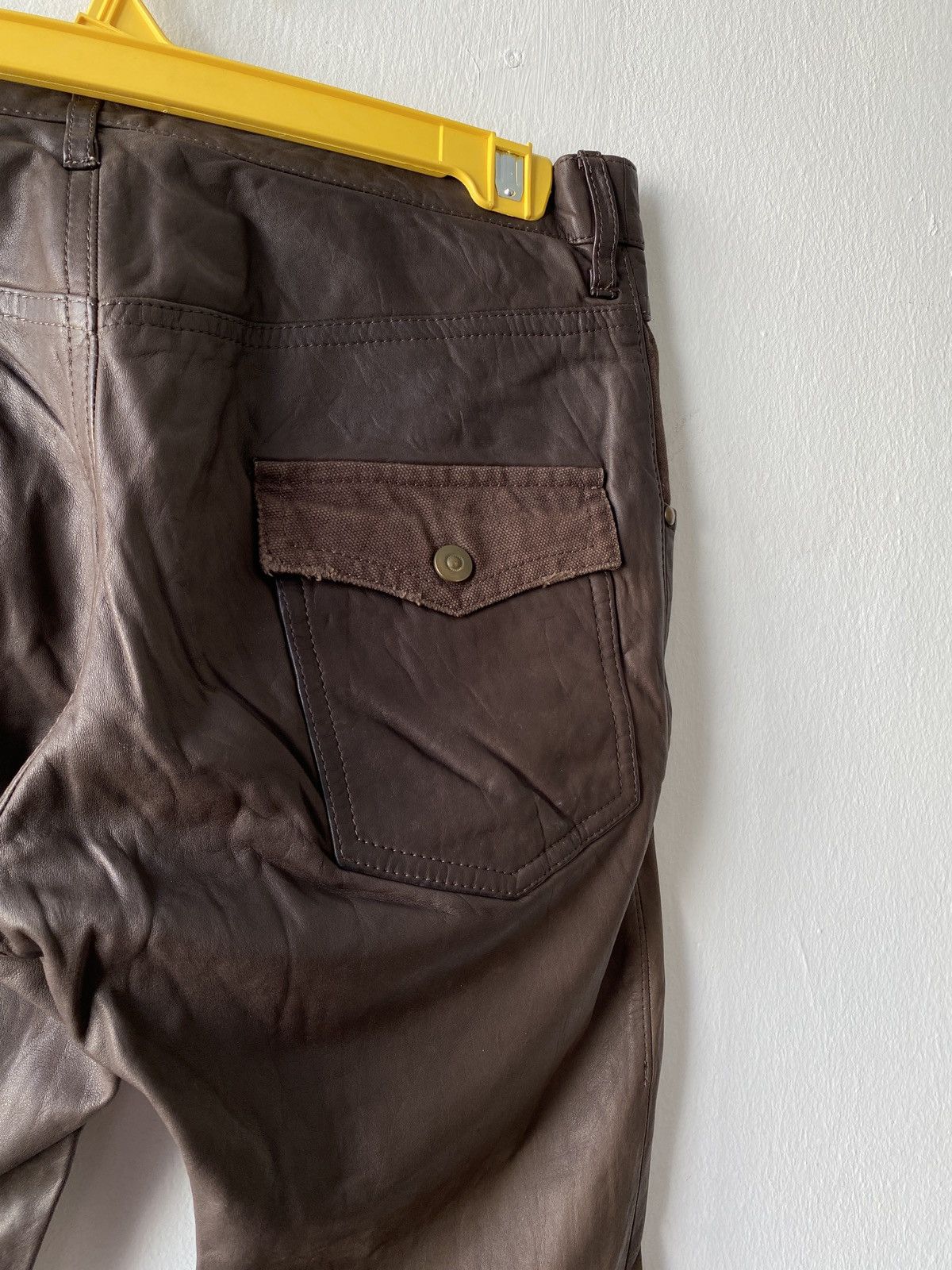 ABAHOUSE Japanese Brand Abahouse Flare Leather Pant Size US 29 - 13 Thumbnail