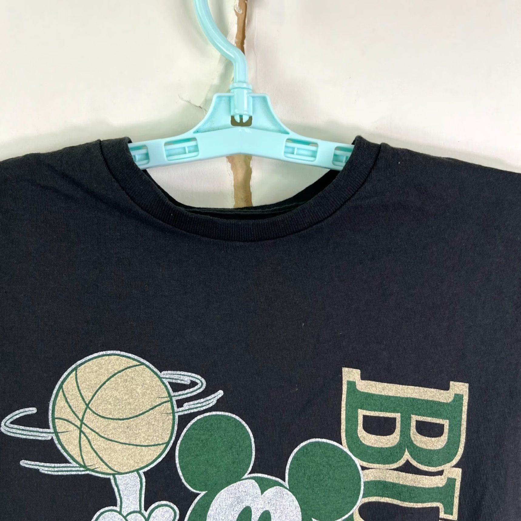 Junk Food Milwaukee Bucks Mickey Mouse T-Shirt Mens XS Black Graphic Casual Wear Size US XS / EU 42 / 0 - 3 Thumbnail