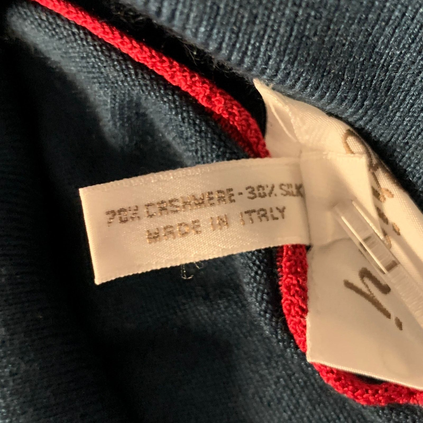 Brioni BRIONI XXL Blue Teal Cashmere Silk Quarter Zip Pullover Size US XL / EU 56 / 4 - 5 Thumbnail