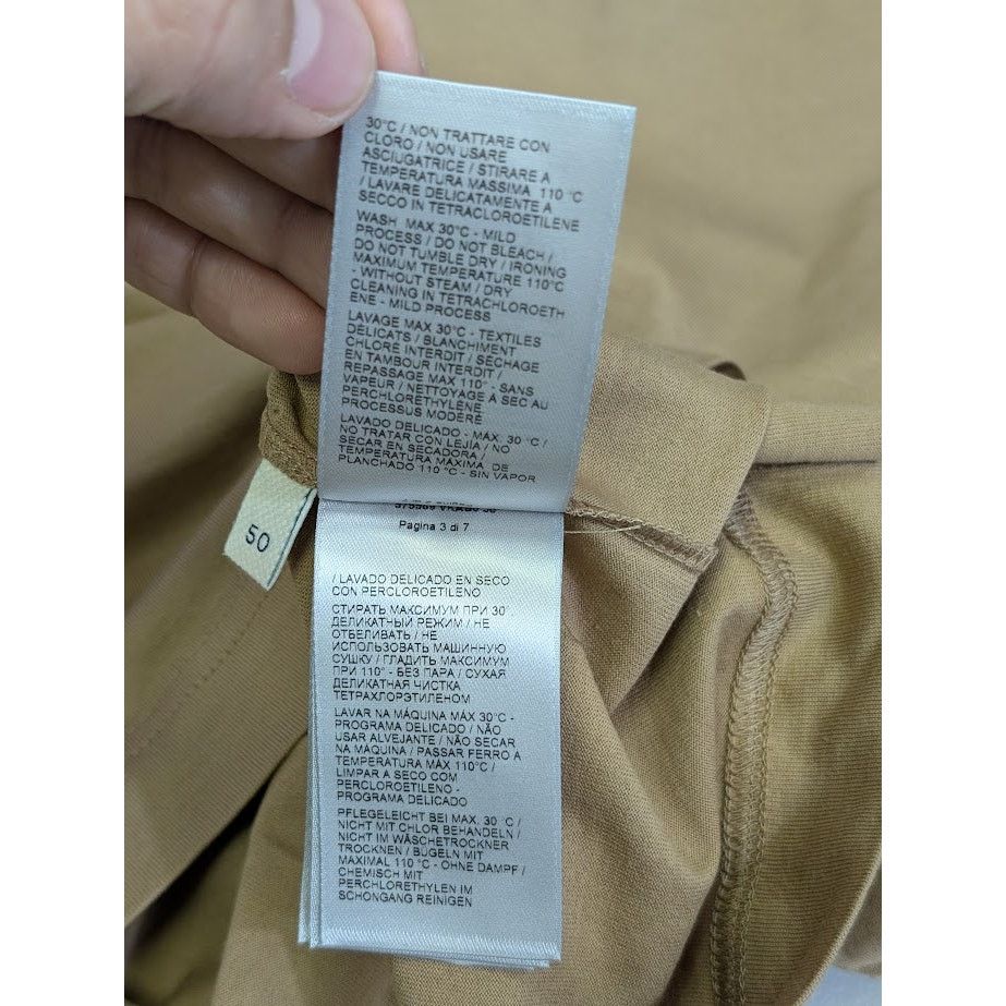 Bottega Veneta o1rshd1 Basic Jersey T-Shirt in Beige Size US M / EU 48-50 / 2 - 18 Thumbnail
