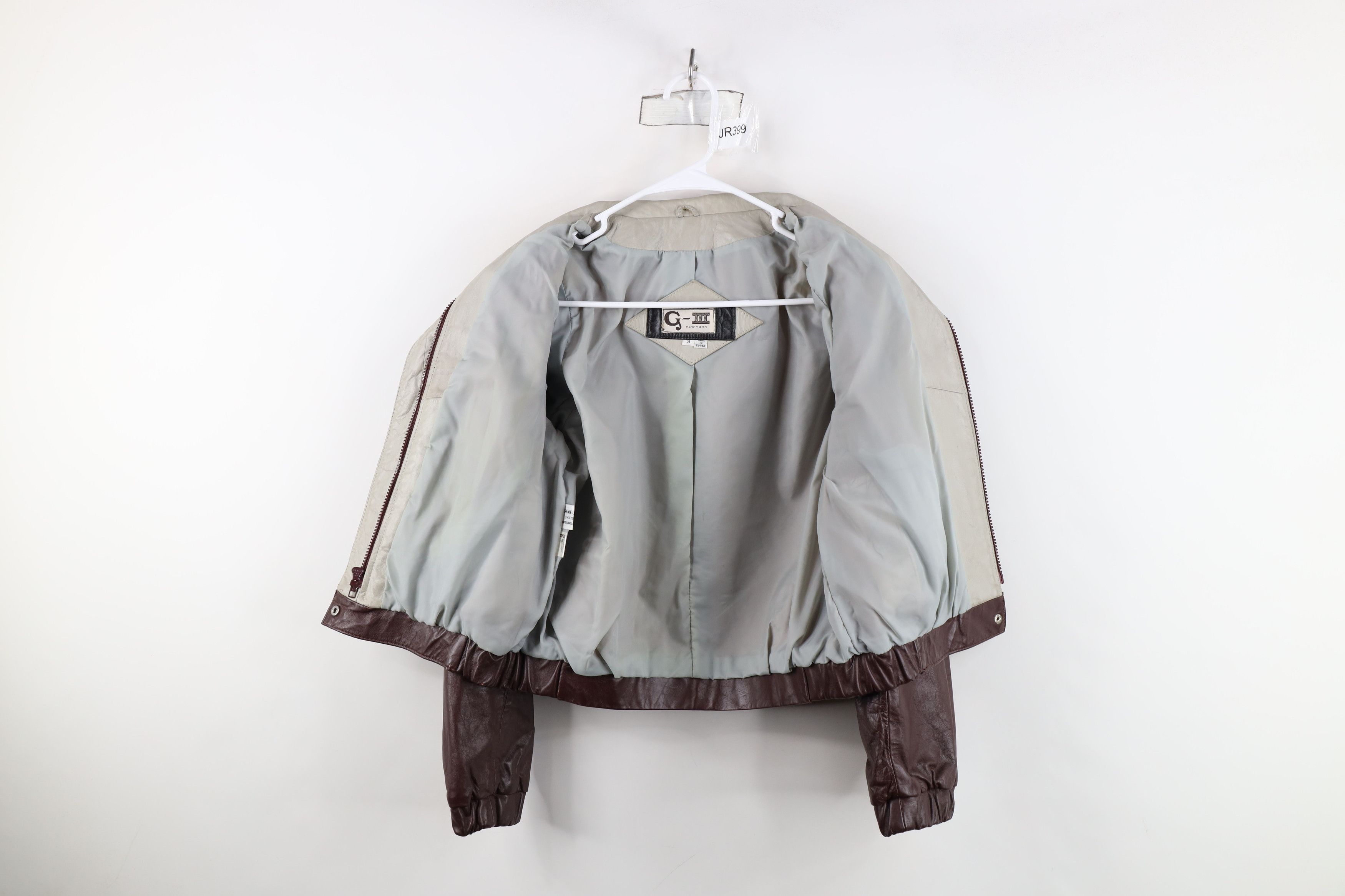 Vintage Vintage 80s 90s Streetwear Leather Bomber Jacket Oxblood Red Size M / US 6-8 / IT 42-44 - 9 Thumbnail