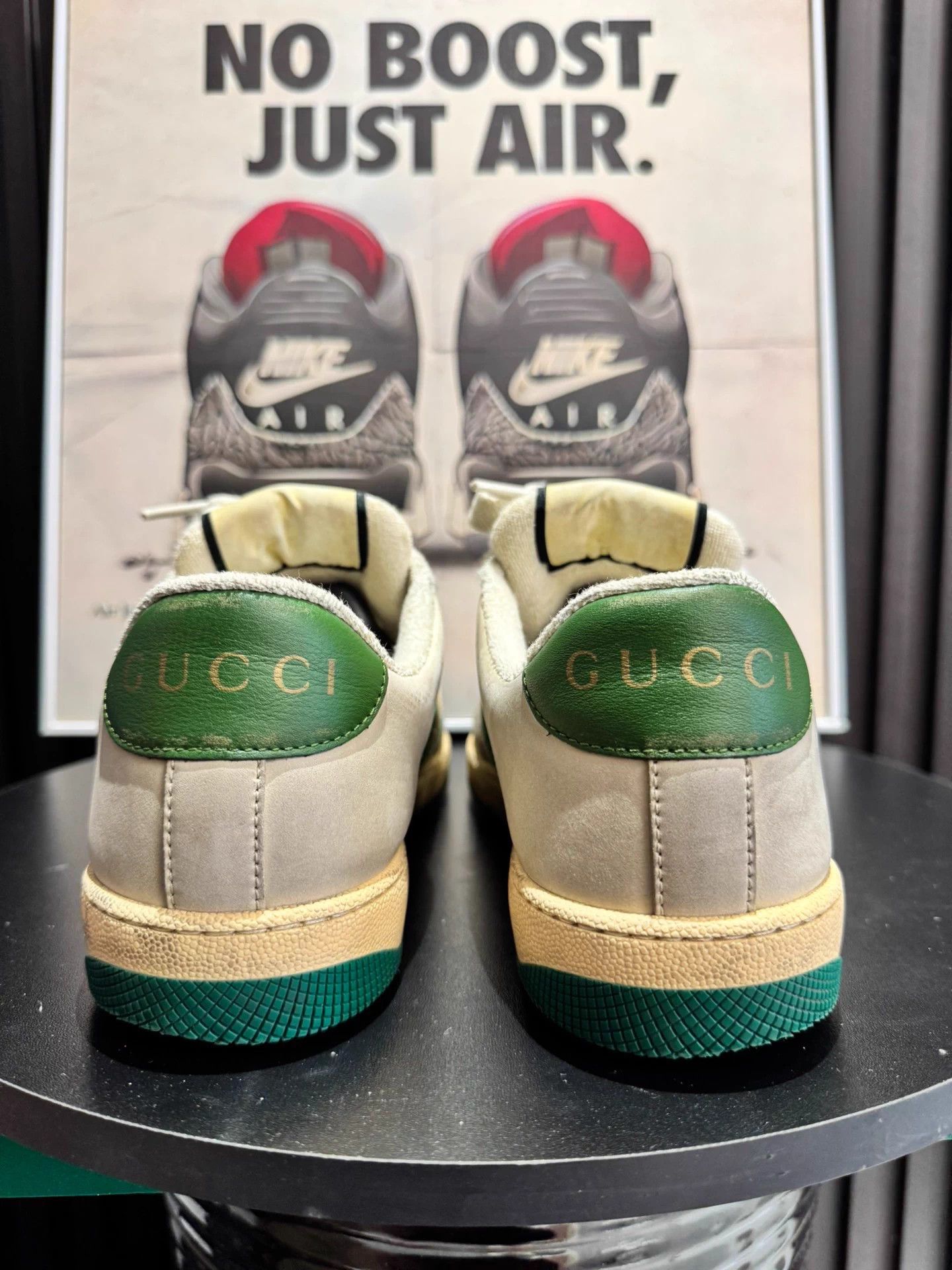 Gucci GUCCI Screener distressed women's green sneaker Size US 7.5 / IT 37.5 - 5 Thumbnail