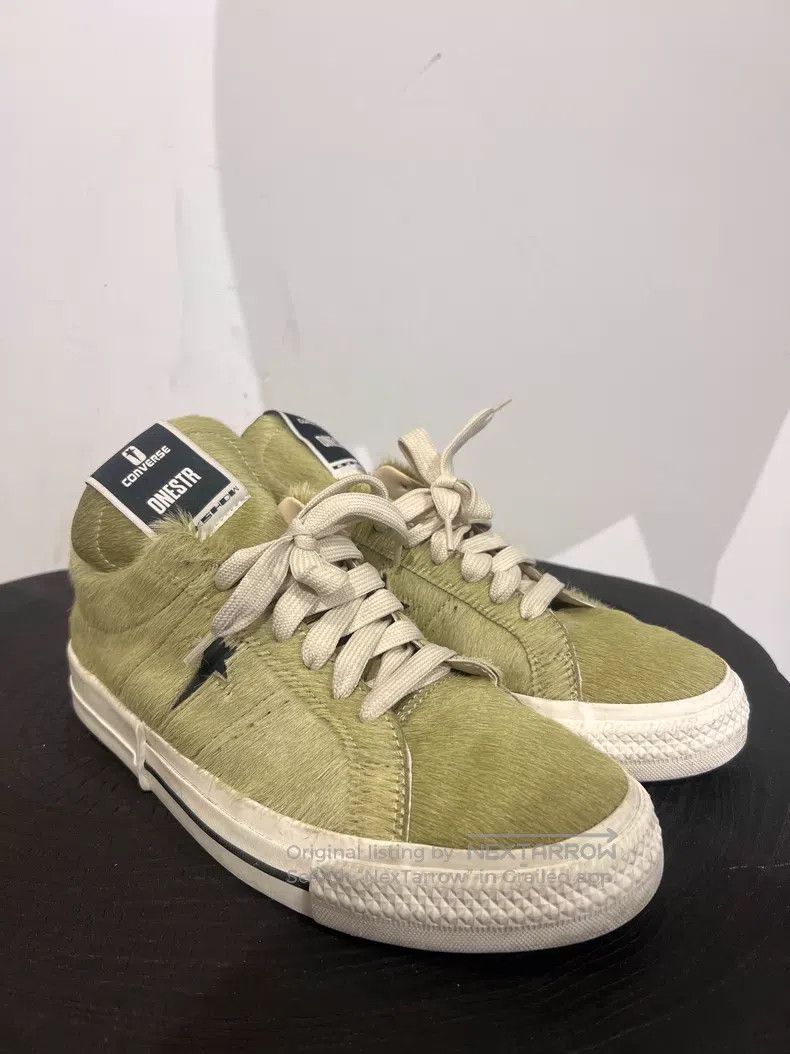 Rick Owens Rick Owens DRKSHDW One Star low-top sneaker with fur upper Size US 11 / EU 44 - 2 Thumbnail