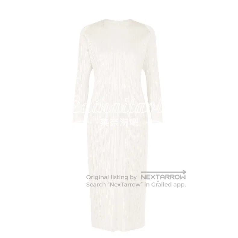 Issey Miyake Issey Miyake White Dress Size XL / US 12-14 / IT 48-50 - 1 Thumbnail