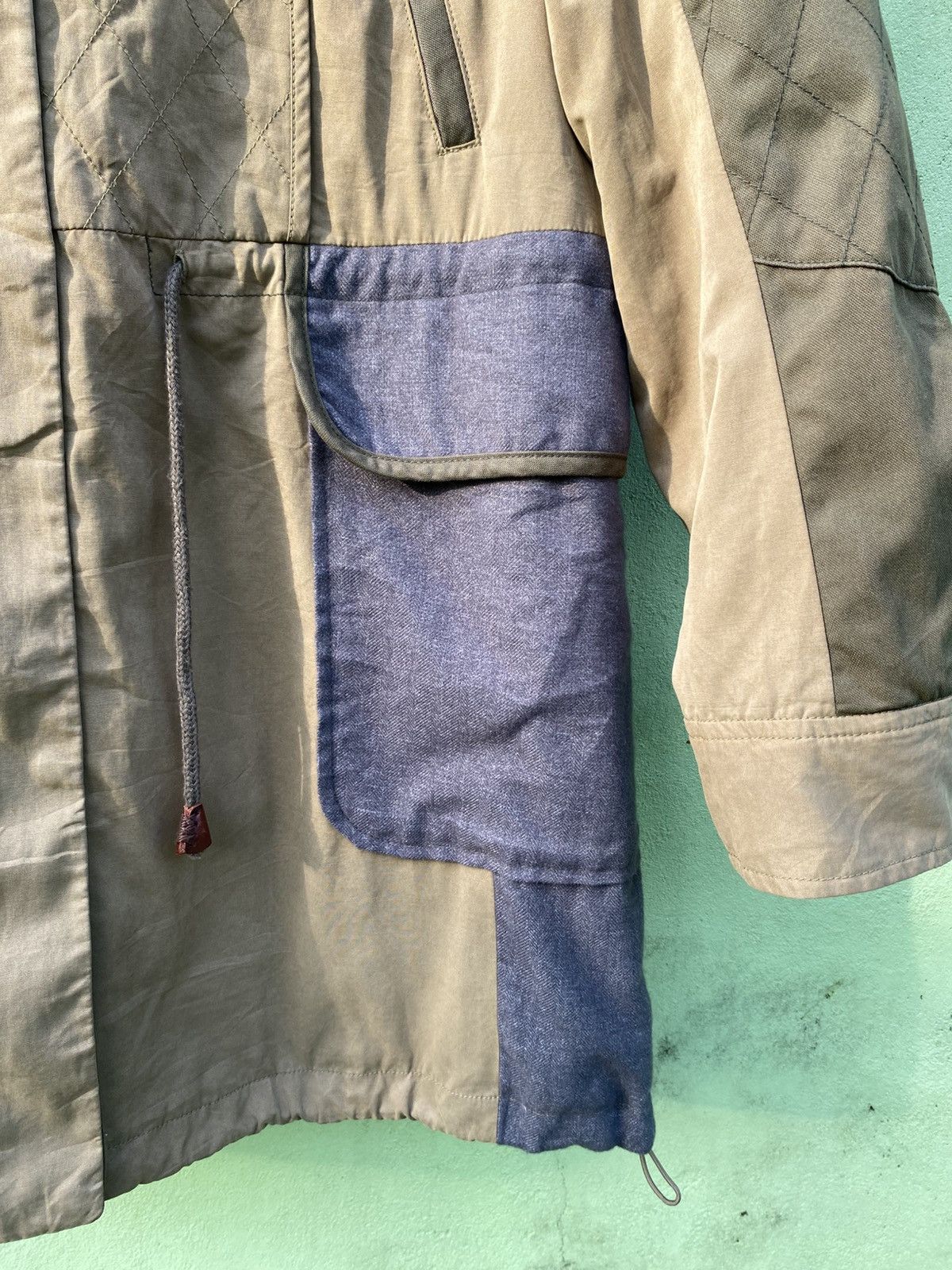 Japanese Brand Us N Them Utility Hooded Jacket Colorblock Outdoor Military Size US XL / EU 56 / 4 - 7 Thumbnail