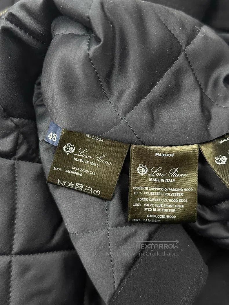 Loro Piana Loro Piana Blue Classic Fur Ski Jacket, Fur Collar is Cash Size L / US 10 / IT 46 - 5 Thumbnail